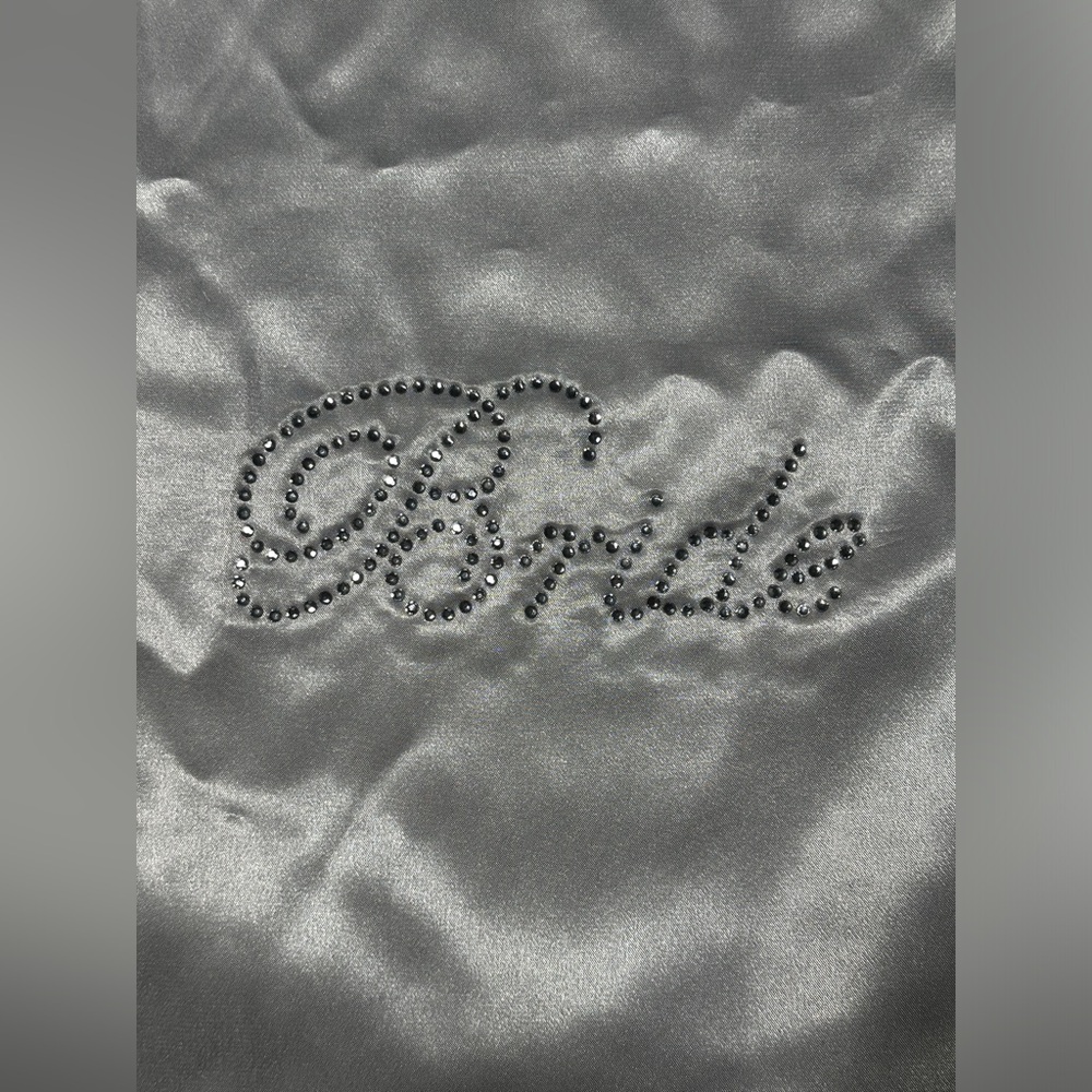 NWOT David’s Bridal White Satin Drawstring Bag - Picture 3 of 5